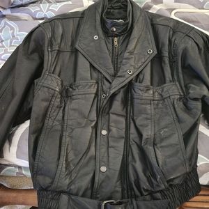 Leather biker jacket circa 80s